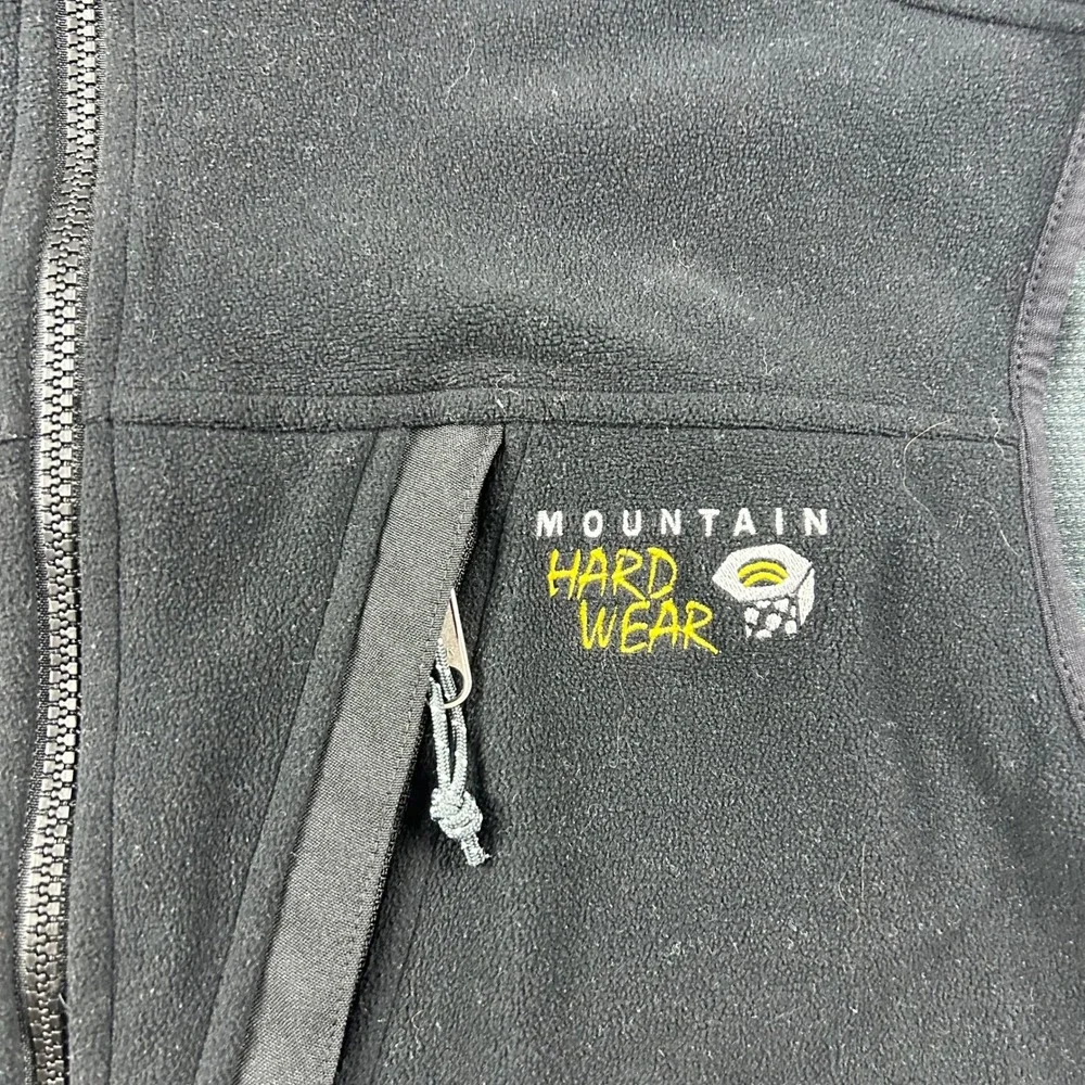 Mountain Hardwear Fleece Vest Mens Large Black Windstopper GORE OM1623 Gorpcore